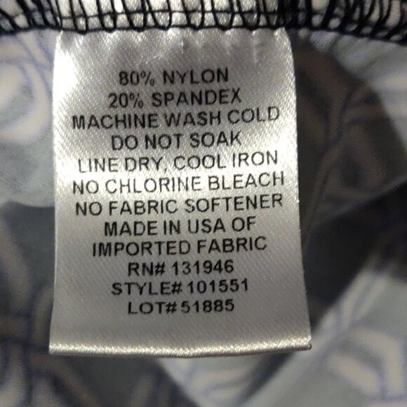 Jude Connally Black/White Geometric Collared Dress SIZE MEDIUM - Picture 7 of 7